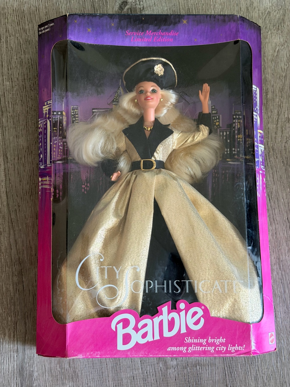 Barbie Gold and Black Fashion Illustration